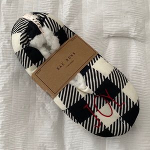 *SOLD* RAE DUNN JOY Sherpa lined slippers
